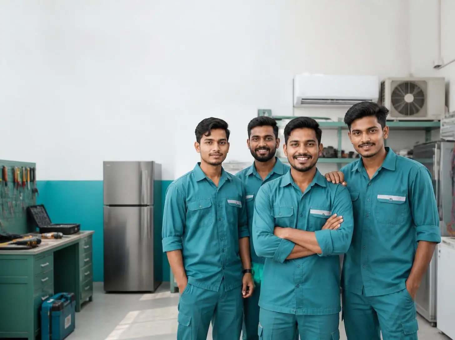 Joy Refrigeration & Engineering Works Ltd. repair team at work in Tongi, Gazipur